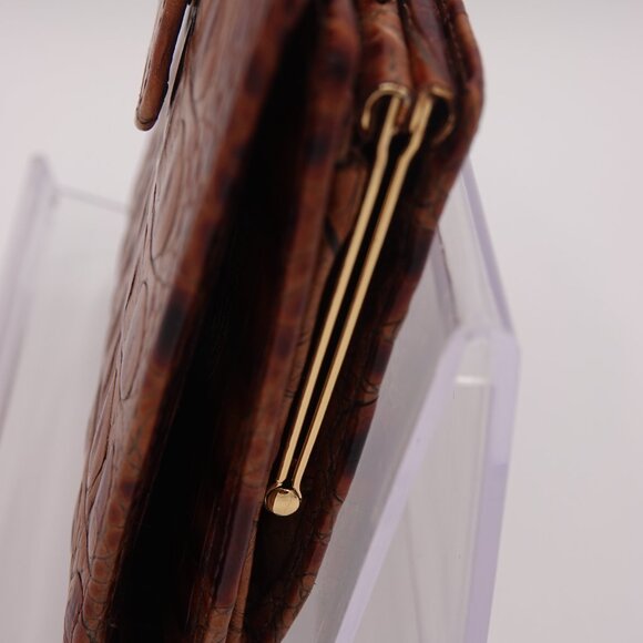 2 Brahmin Wallets One Small Kisslock and One Long Bi-Fold Wallet - Picture 4 of 14